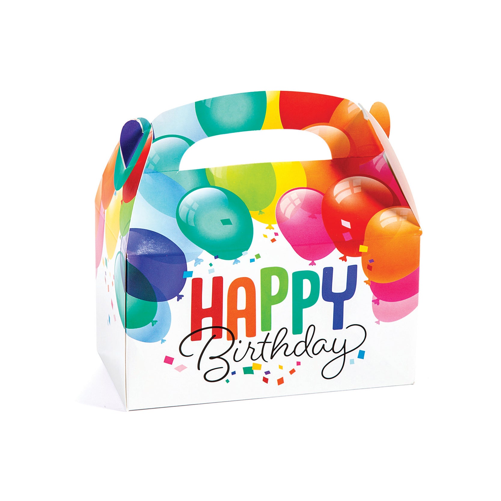 Happy Birthday Balloon Party Favor Boxes - 12 count