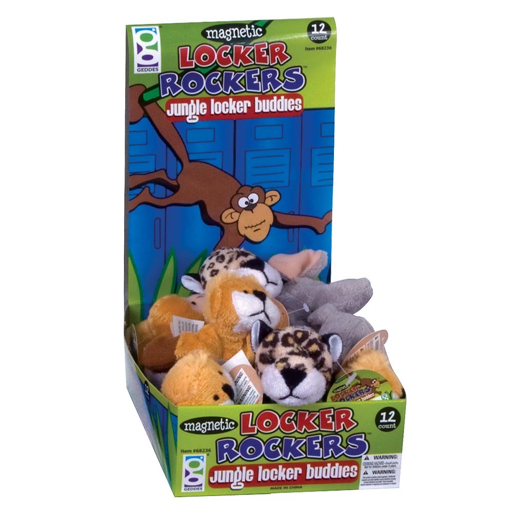 Jungle Locker Buddies Plush Magnets