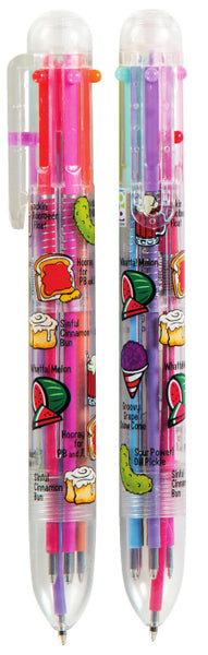 Scented Cute Multiple Tip Colored Pens - Shuttle Pen with 6 Different