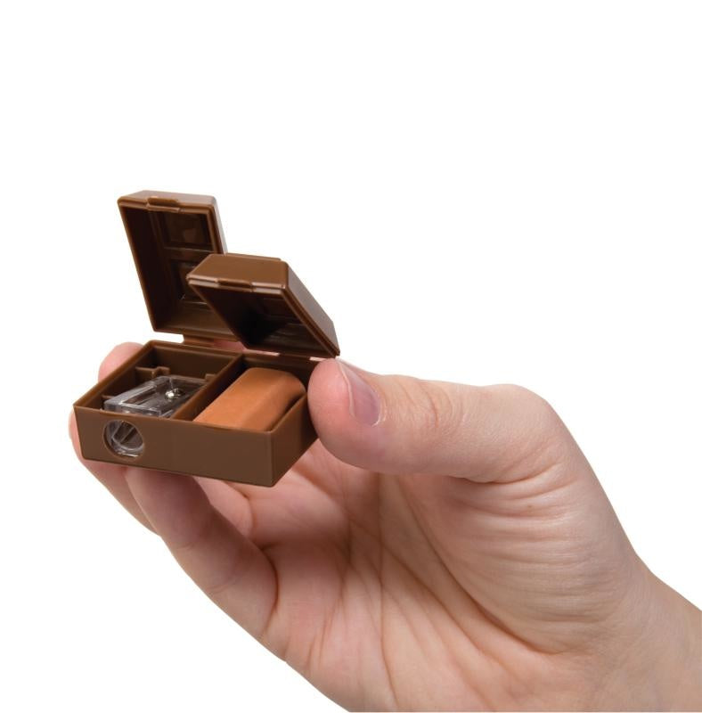 Chocolate Bar Pencil Sharpeners with Scented Erasers