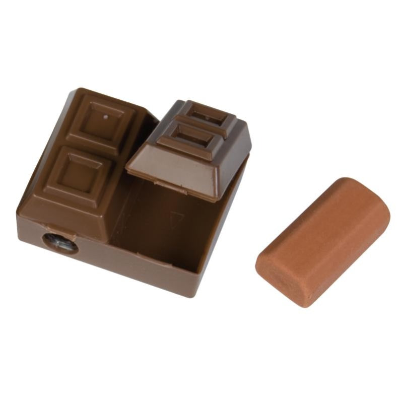 Chocolate Bar Pencil Sharpeners with Scented Erasers