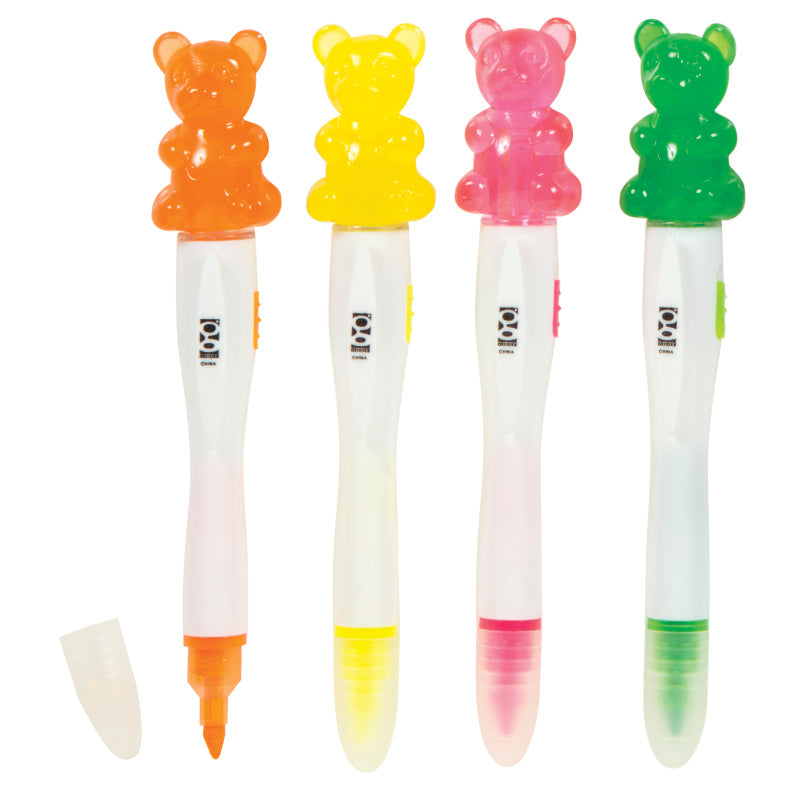 Scented Gummy Bear Light-Up Highlighters