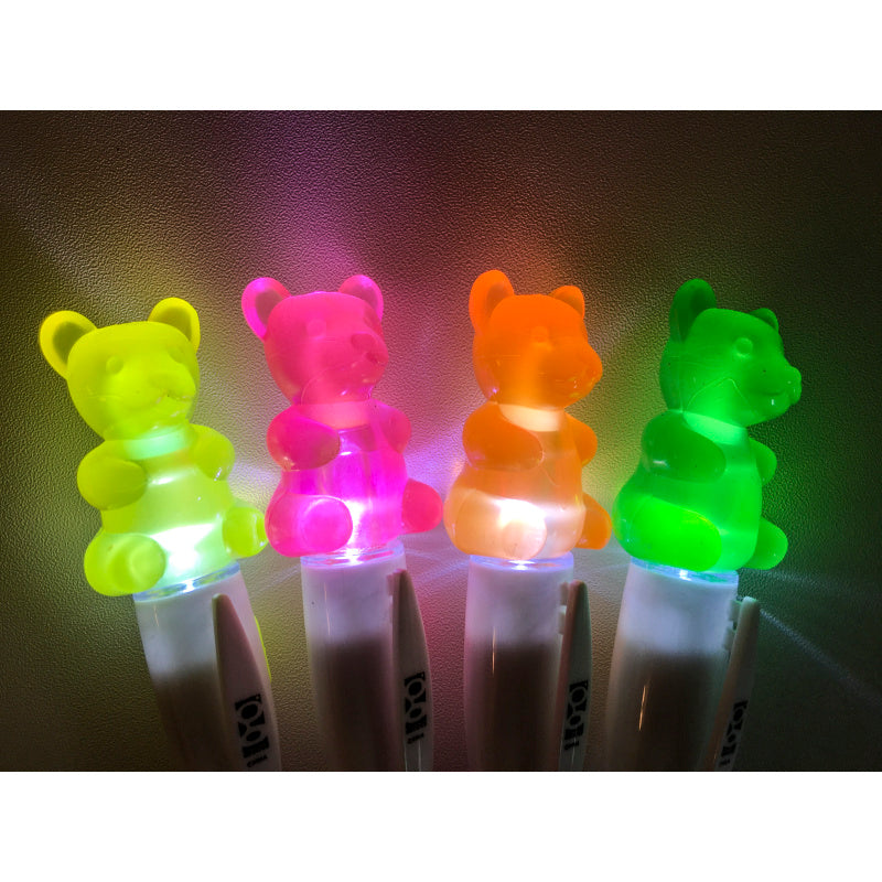 Scented Gummy Bear Light-Up Highlighters