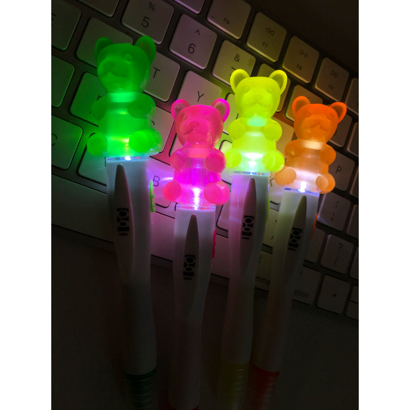 Scented Gummy Bear Light-Up Highlighters