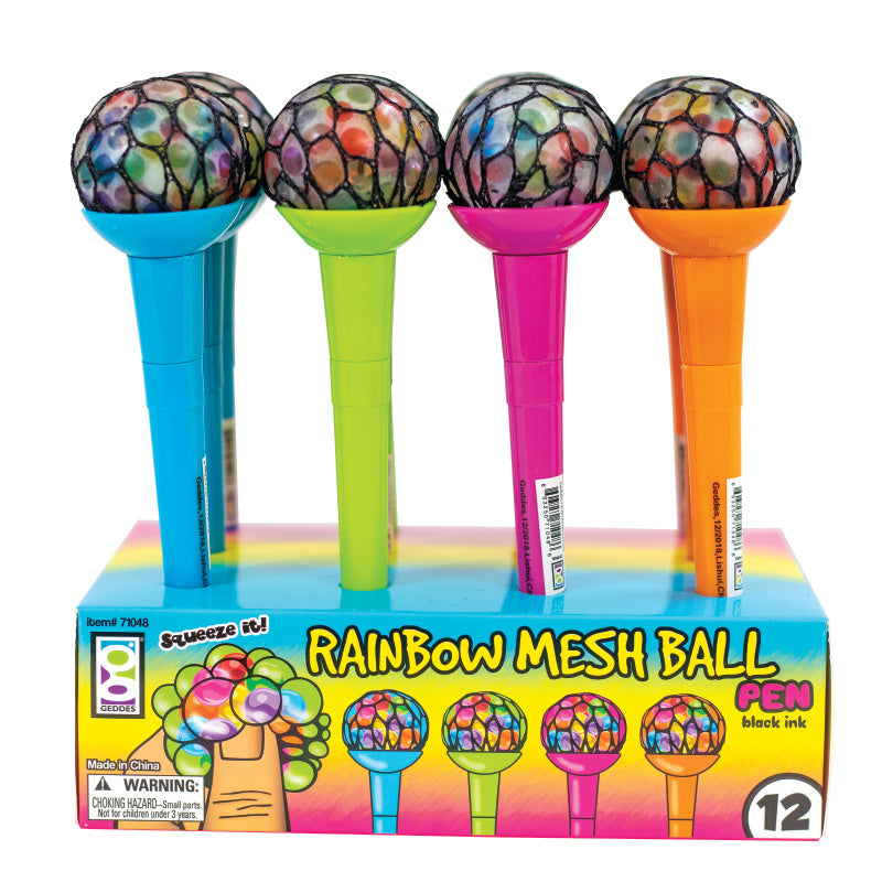 Rainbow Mesh Ball Pens