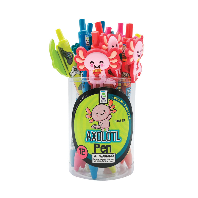 Axolotl Character Clip Pen